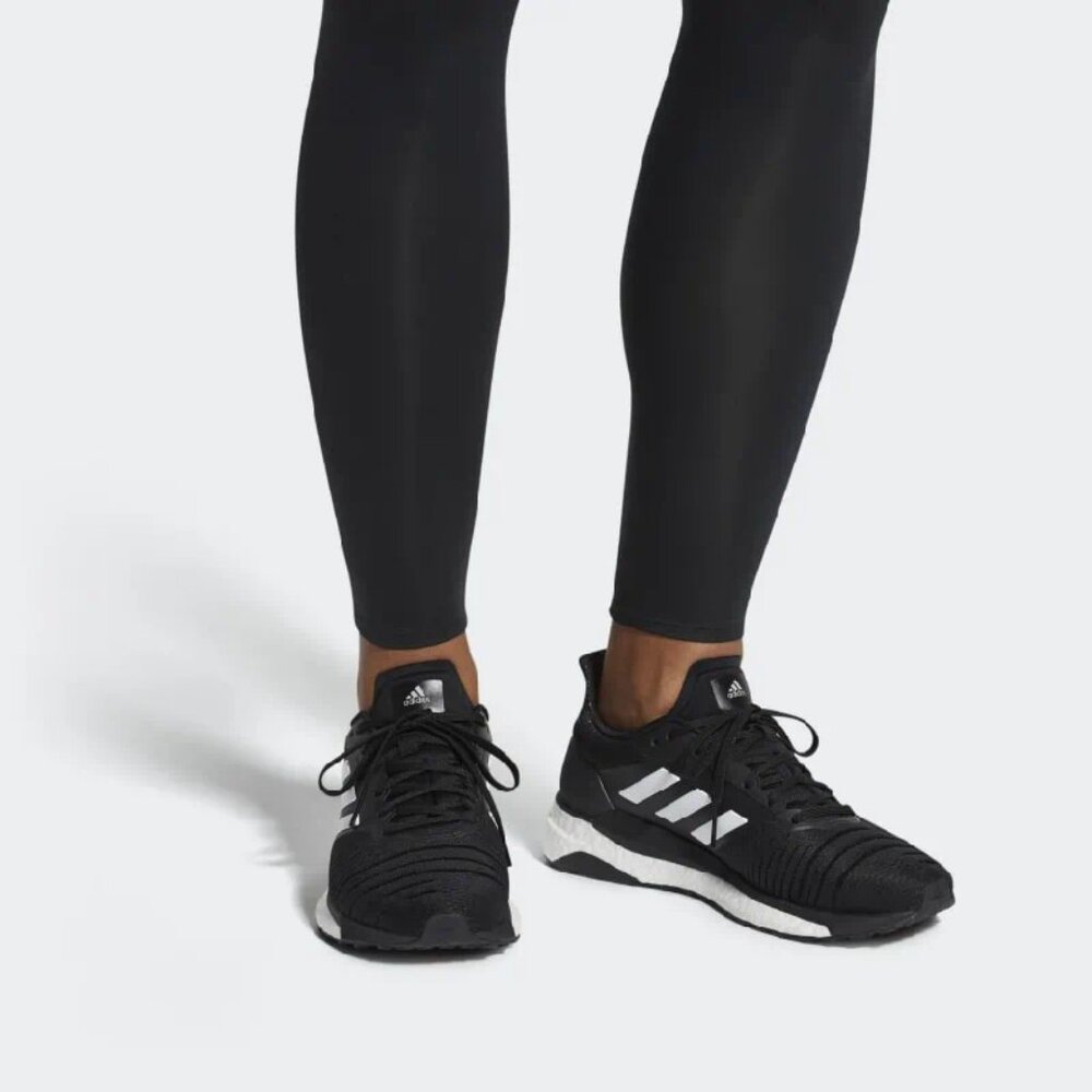 Adidas Men's Black Solar‎ Glide BB7447 Lace Up Athletic Running Shoes Size 9